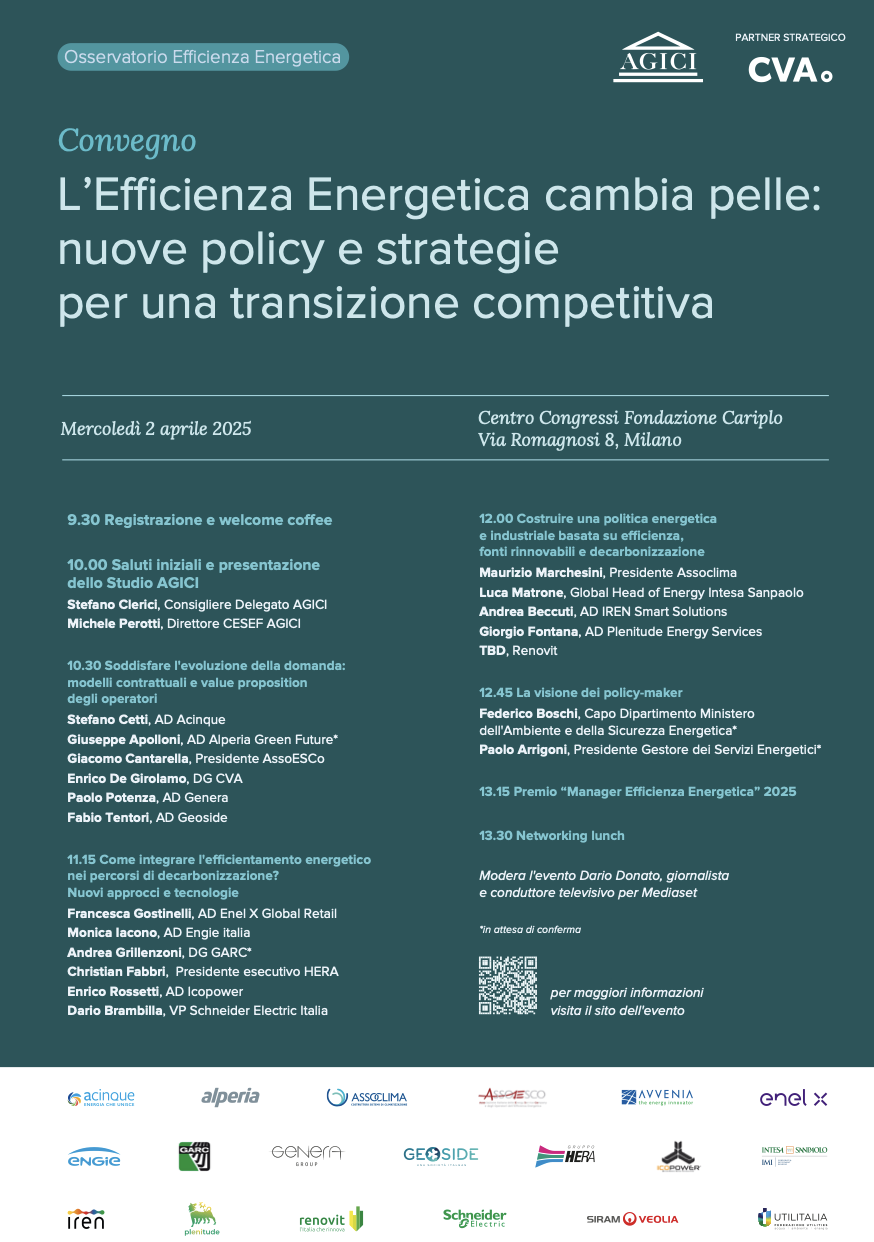L’Efficienza Energetica cambia pelle: nuove policy e strategie per una transizione competitiva